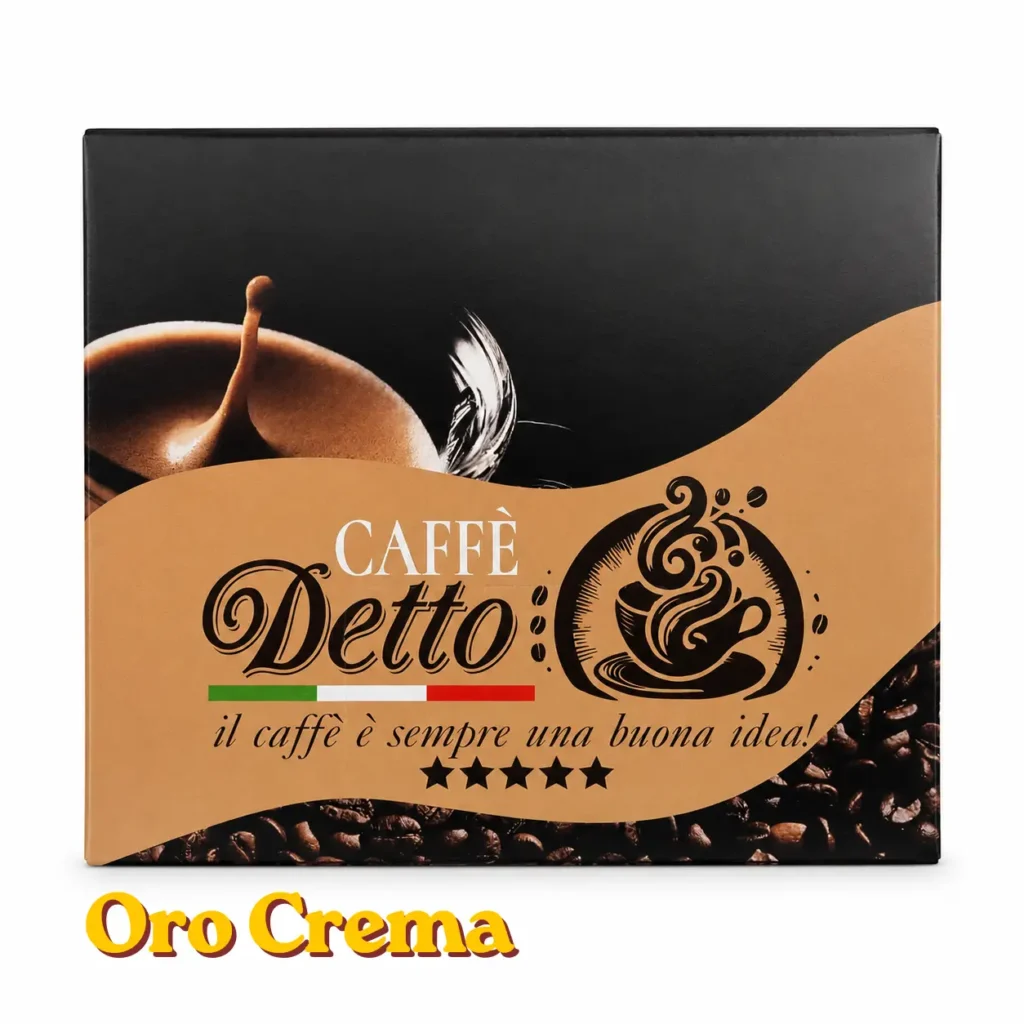 100 Capsule Caffè Detto System Oro Crema
