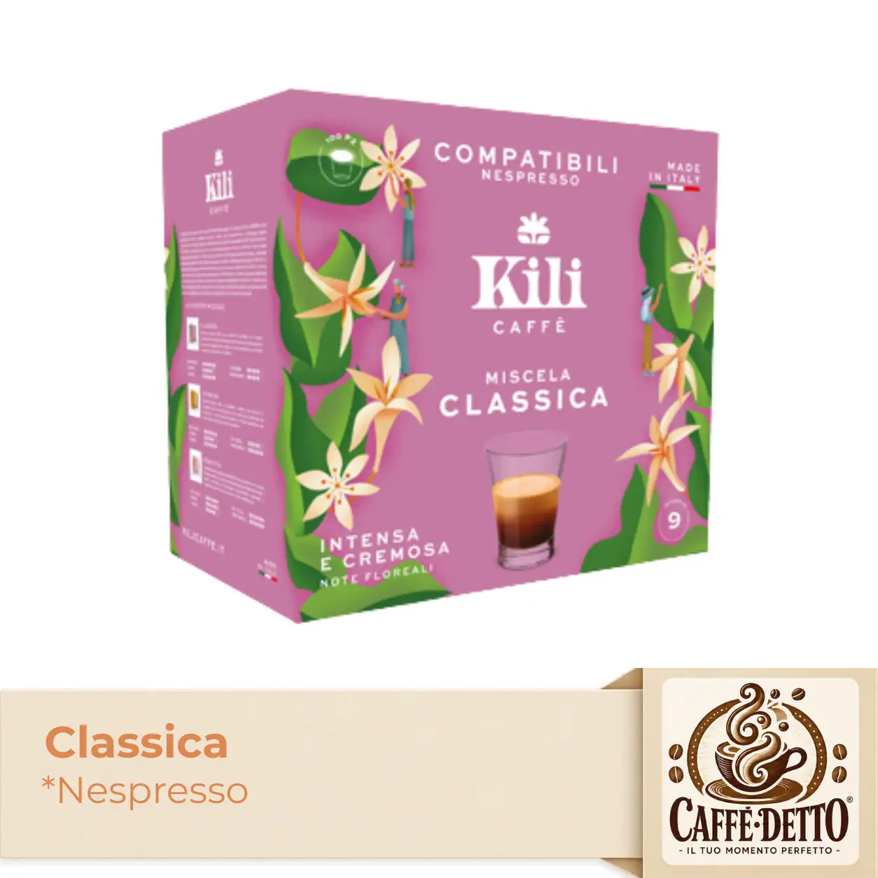 100 Capsule Nespresso Kili Caffè Classica — confezione del fornitore