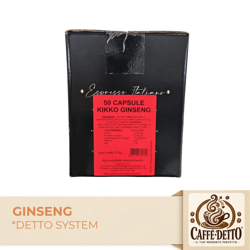 50 Capsule Caffè Detto System Ginseng